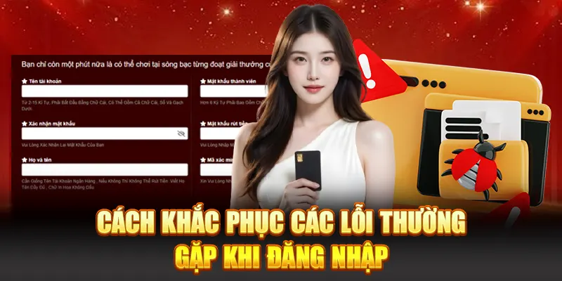 Cách khắc phục những lỗi hay gặp khi đăng nhập